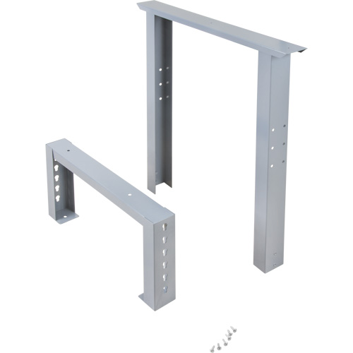 Pattes d'&eacute;tabli pour service industriel, Acier, 24" p x 34" h, Simple Distribution Industrielle GC