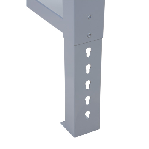 Pattes d'&eacute;tabli pour service industriel, Acier, 24" p x 34" h, Simple Distribution Industrielle GC