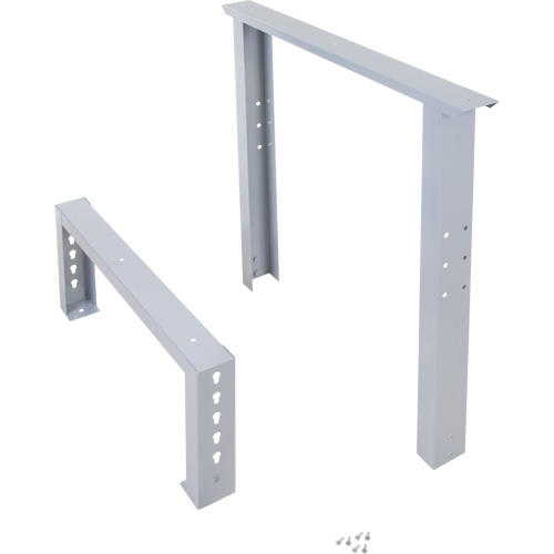 Pattes d'&eacute;tabli pour service industriel, Acier, 30" p x 34" h, Simple Distribution Industrielle GC