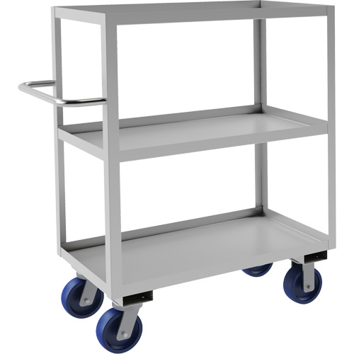 Industrial Grade Shelf Cart, 3 Tiers, 18-1/8" W x 47" H x 42" D, 1200 lbs. Capacity Distribution Industrielle GC