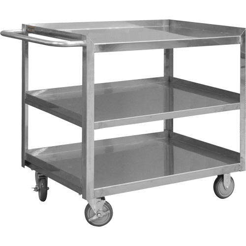 Industrial Grade Shelf Cart, 3 Tiers, 24-1/8" W x 35" H x 42" D, 1200 lbs. Capacity Distribution Industrielle GC
