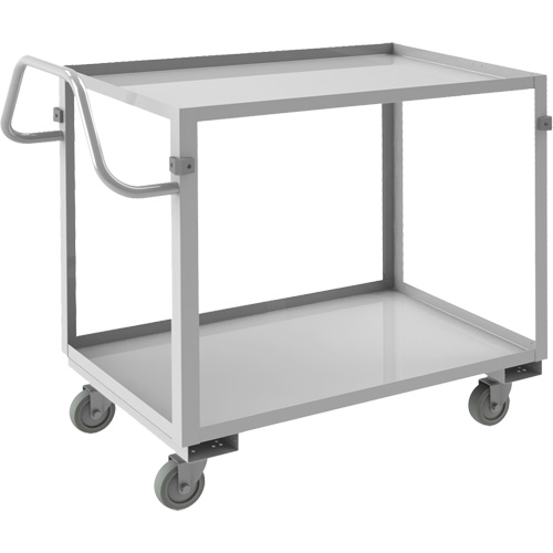 Industrial Grade Shelf Cart, 2 Tiers, 22-1/2" W x 36-1/2" H x 42-7/16" D, 600 lbs. Capacity Distribution Industrielle GC