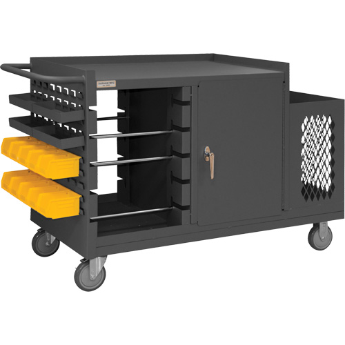 Chariot pour bobines de fil et de maintenance, Acier, 5 Montants, 54-1/16" la x 35" h x 24" p, Capacit&eacute; de 1200 lb Distribution Industrielle GC