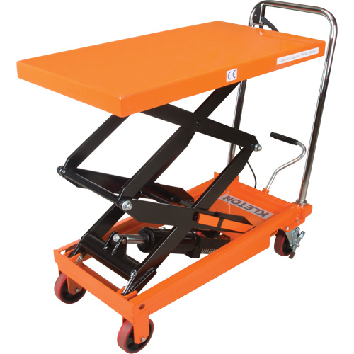 Table &eacute;l&eacute;vatrice &agrave; ciseaux hydraulique, 35-3/4" lo x 19-3/4" la, Acier, Capacit&eacute; 770 lb Distribution Industrielle GC