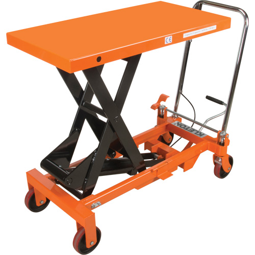 Table &eacute;l&eacute;vatrice &agrave; ciseaux hydraulique, 39-1/2" lo x 20" la, Acier, Capacit&eacute; 1650 lb Distribution Industrielle GC
