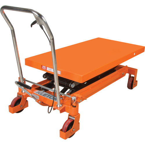 Table &eacute;l&eacute;vatrice &agrave; ciseaux hydraulique, 48" lo x 24" la, Acier, Capacit&eacute; 1540 lb Distribution Industrielle GC
