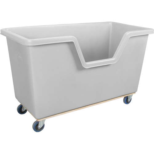 Easy Access Box Truck, Polyethylene, 63" L x 34-1/4" W x 38-1/2" H, 24 cu. ft. Volume, 1200 lbs. Capacity Distribution Industrielle GC