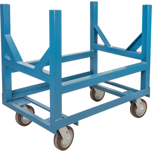 Chariot &agrave; berceaux pour tuyaux et barres, 36" lo x 24" la x 34" h, Capacit&eacute; de 2500 lb, Roue Polyur&eacute;thane Distribution Industrielle GC