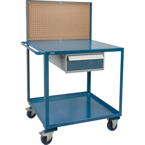 Chariot de service mobile, 2 Tiers, 24" la x 57" h x 40" p, Capacit&eacute; 1200 lb Distribution Industrielle GC