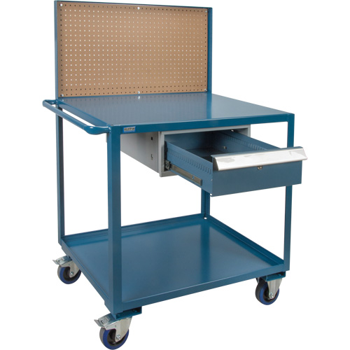 Chariot de service mobile, 2 Tiers, 24" la x 57" h x 40" p, Capacit&eacute; 1200 lb Distribution Industrielle GC