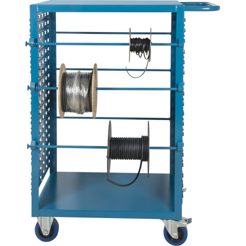 Chariot mobile pour mat&eacute;riaux bobin&eacute;s, Acier, 6 Montants, 21" la x 48" h x 38" p, Capacit&eacute; de 1200 lb Distribution Industrielle GC