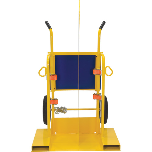 Welding Cylinder Torch Cart, Foam-Filled Wheels, 24" W x 19-1/2" L Base, 500 lbs. Distribution Industrielle GC