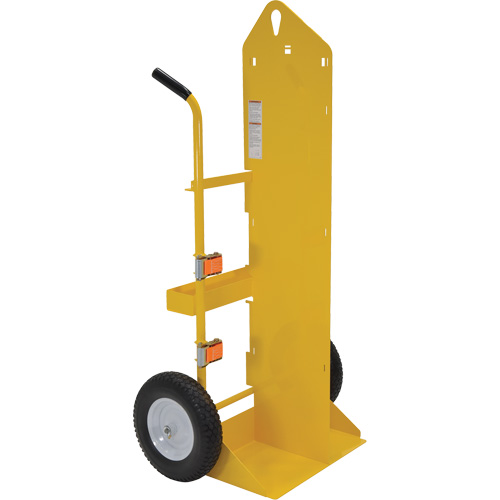 Chariot pour chalumeau et bouteille &agrave; gaz, Roues Rempli de mousse, Base de 23-13/16" la x 22-13/16" lo, 500 lb Distribution Industrielle GC
