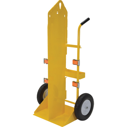 Chariot pour chalumeau et bouteille &agrave; gaz, Roues Rempli de mousse, Base de 23-13/16" la x 22-13/16" lo, 500 lb Distribution Industrielle GC