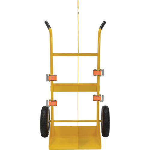 Chariot pour chalumeau et bouteille &agrave; gaz, Roues Rempli de mousse, Base de 23-13/16" la x 22-13/16" lo, 500 lb Distribution Industrielle GC