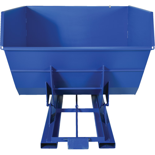 Conteneur autobasculeur, Acier, 4 vg³, Bleu Distribution Industrielle GC