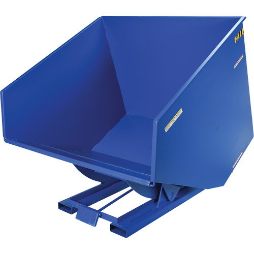 Conteneur autobasculeur, Acier, 4 vg³, Bleu Distribution Industrielle GC