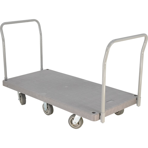 Heavy Duty Plastic Platform Truck, 60" L x 30" W, 3000 lbs. Cap., Polyurethane Wheels Distribution Industrielle GC