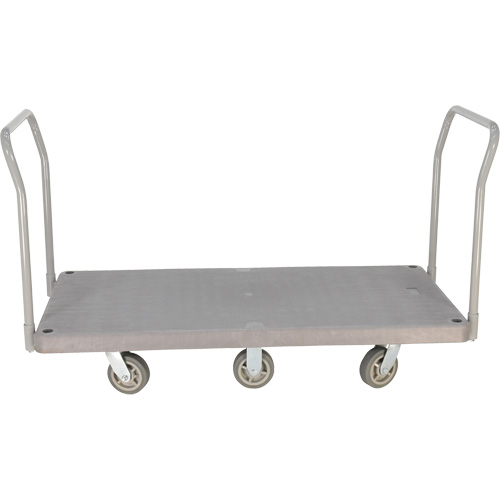 Heavy Duty Plastic Platform Truck, 60" L x 30" W, 3000 lbs. Cap., Polyurethane Wheels Distribution Industrielle GC