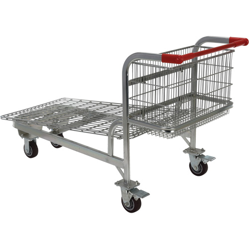 Chariot en treillis emboîtable, Acier, 28-3/4" x 37-1/16" x 59-5/8", Capacit&eacute; 275 lb Distribution Industrielle GC