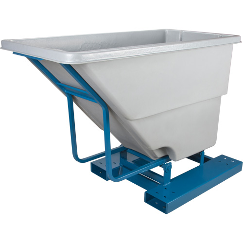 Conteneurs autobasculeurs, Poly&eacute;thyl&egrave;ne, 5/8 vg³, Gris Distribution Industrielle GC