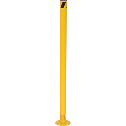 Spring Loaded Bollard, Steel, 42" H x 2-1/8" W, Yellow Distribution Industrielle GC
