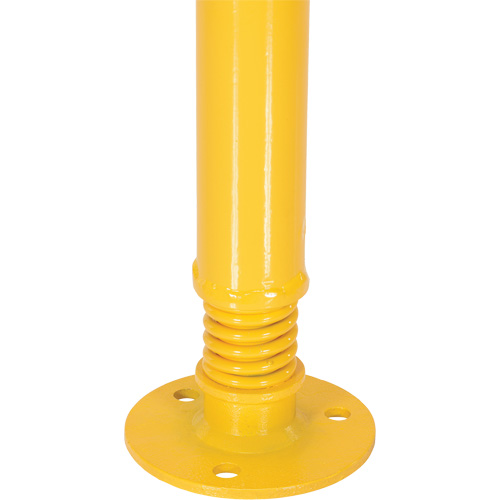 Spring Loaded Bollard, Steel, 42" H x 2-1/8" W, Yellow Distribution Industrielle GC