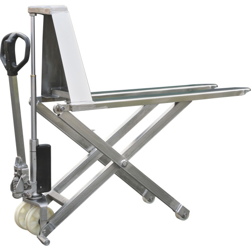 Chariot &eacute;l&eacute;vateur &agrave; ciseaux Eco, 45" lo x 21" la, Acier inoxydable, Capacit&eacute; de 2200 lb Distribution Industrielle GC