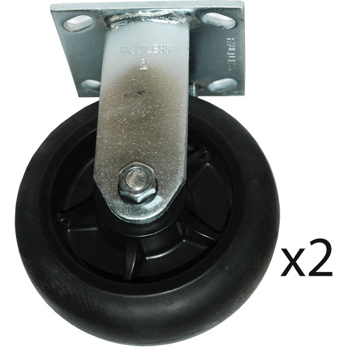 Roulettes fixes pour chariot &agrave; plateforme Distribution Industrielle GC