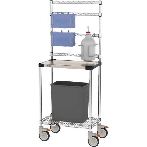 Sanitizer Station, Stainless Steel, 24" x 60" x 14", 900 lbs. Capacity Distribution Industrielle GC