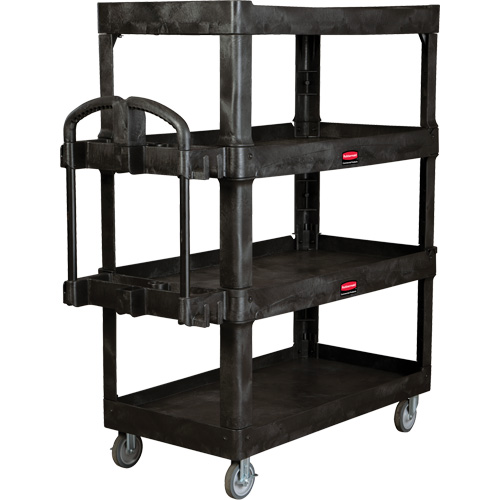 Chariot utilitaire robuste et ergonomique, 4 tiers, 24-1/4" x 62-2/5" x 54-1/10", Capacit&eacute; 700 lb Distribution Industrielle GC