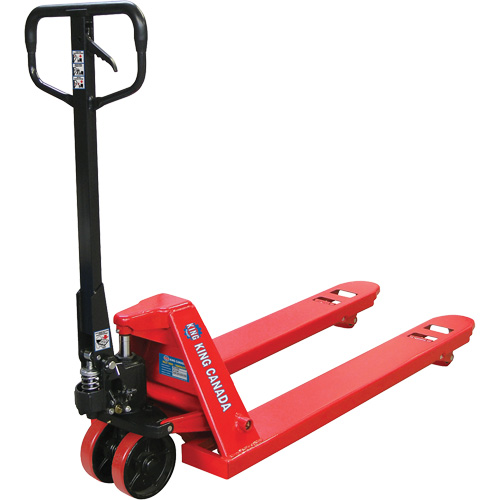 Transpalette avec roues en polyur&eacute;thanne, Acier, 48" lo x 27" la, Capacit&eacute; 5500 lb Distribution Industrielle GC