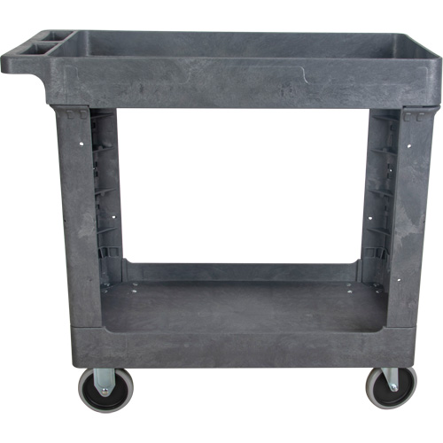 Chariot utilitaire pour l'entretien, 2 tiers, 16-1/2" x 32-1/2" x 34-1/2", Capacit&eacute; 550 lb Distribution Industrielle GC