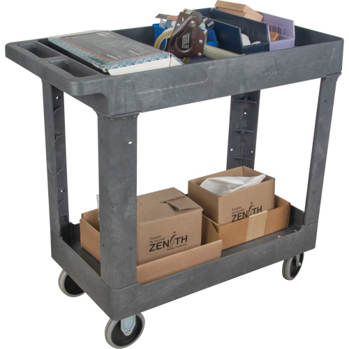 Chariot utilitaire pour l'entretien, 2 tiers, 16-1/2" x 32-1/2" x 34-1/2", Capacit&eacute; 550 lb Distribution Industrielle GC