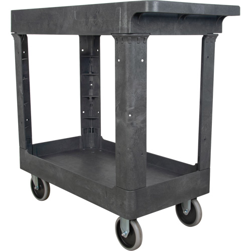 Chariot utilitaire pour l'entretien, 2 tiers, 16-1/2" x 32-1/2" x 34-1/2", Capacit&eacute; 550 lb Distribution Industrielle GC