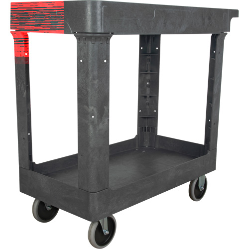 Chariot utilitaire pour l'entretien, 2 tiers, 16-1/2" x 32-1/2" x 34-1/2", Capacit&eacute; 550 lb Distribution Industrielle GC