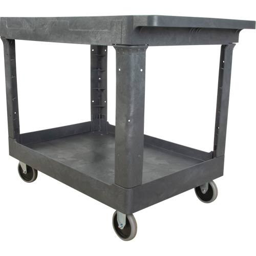 Chariot utilitaire pour l'entretien, 2 tiers, 24-5/8" x 32-1/2" x 40", Capacit&eacute; 550 lb Distribution Industrielle GC