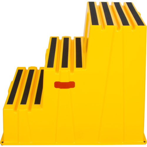 Escabeau industriel, 3 marches, 34-13/16" x 22-7/16" x Hauteur 28-1/2" Distribution Industrielle GC