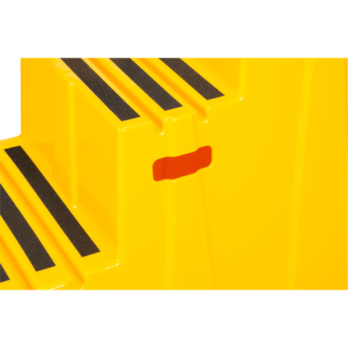 Escabeau industriel, 3 marches, 34-13/16" x 22-7/16" x Hauteur 28-1/2" Distribution Industrielle GC