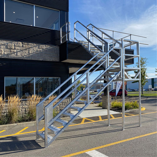 3-5 Step Telescopic Aluminum Smart Stairs Distribution Industrielle GC