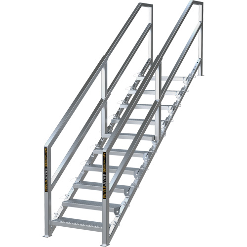 Syst&egrave;me d'escalier modulaire pour la construction de 6-10 marches SmartStairs, 75" ha Distribution Industrielle GC