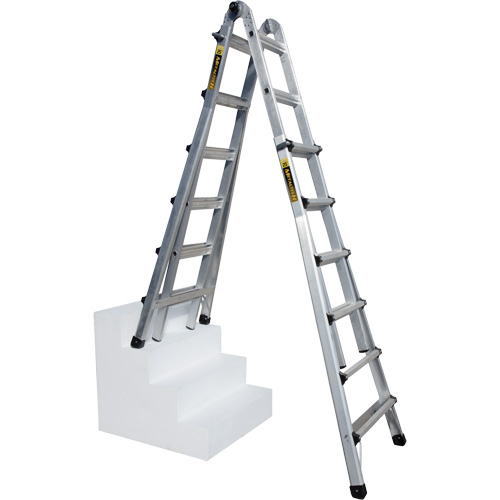 &eacute;chelle t&eacute;lescopique multifonction, Aluminium, 300 lb Distribution Industrielle GC