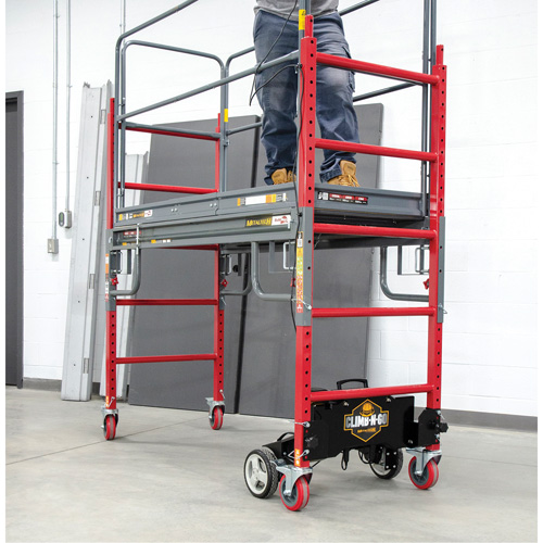 Trousse compl&egrave;te d'&eacute;chafaud motoris&eacute; Buildman Baker 6', 31" p x 118-3/4" h Distribution Industrielle GC