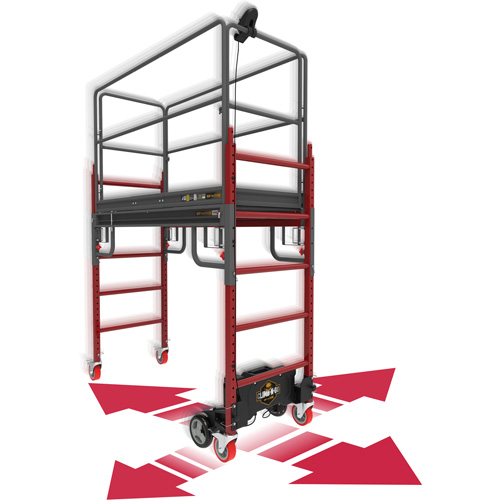 Trousse compl&egrave;te d'&eacute;chafaud motoris&eacute; Buildman Baker 6', 31" p x 118-3/4" h Distribution Industrielle GC