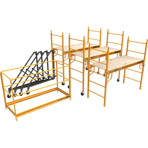 Trousse compl&egrave;te de tour d'&eacute;chafaudage pour cloison s&egrave;che de 18', 122" p x 236" h Distribution Industrielle GC