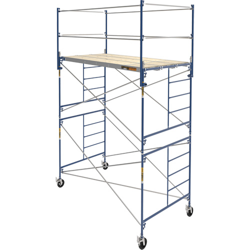 Tour d'&eacute;chafaudage compl&egrave;te avec roulettes, 66-2/10" p x 177-1/2" h Distribution Industrielle GC
