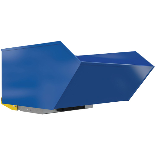 Heavy-Duty H-Style Bump & Dump Hopper, Steel, 1 cu.yd., Blue Distribution Industrielle GC