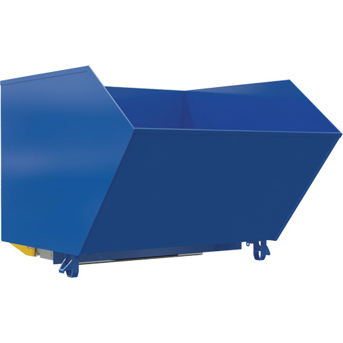 Heavy-Duty H-Style Bump & Dump Hopper, Steel, 1-1/2 cu.yd., Blue Distribution Industrielle GC