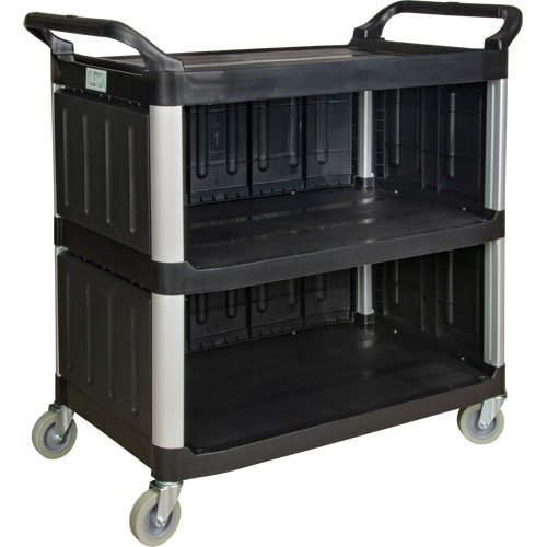 Chariot utilitaire, 3 tiers, 19-3/4" x 37-1/2" x 40-1/4", Capacit&eacute; 250 lb Distribution Industrielle GC