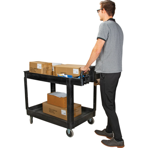 Chariot utilitaire, 2 tiers, 25-5/8" x 33-1/2" x 43-3/4", Capacit&eacute; 550 lb Distribution Industrielle GC